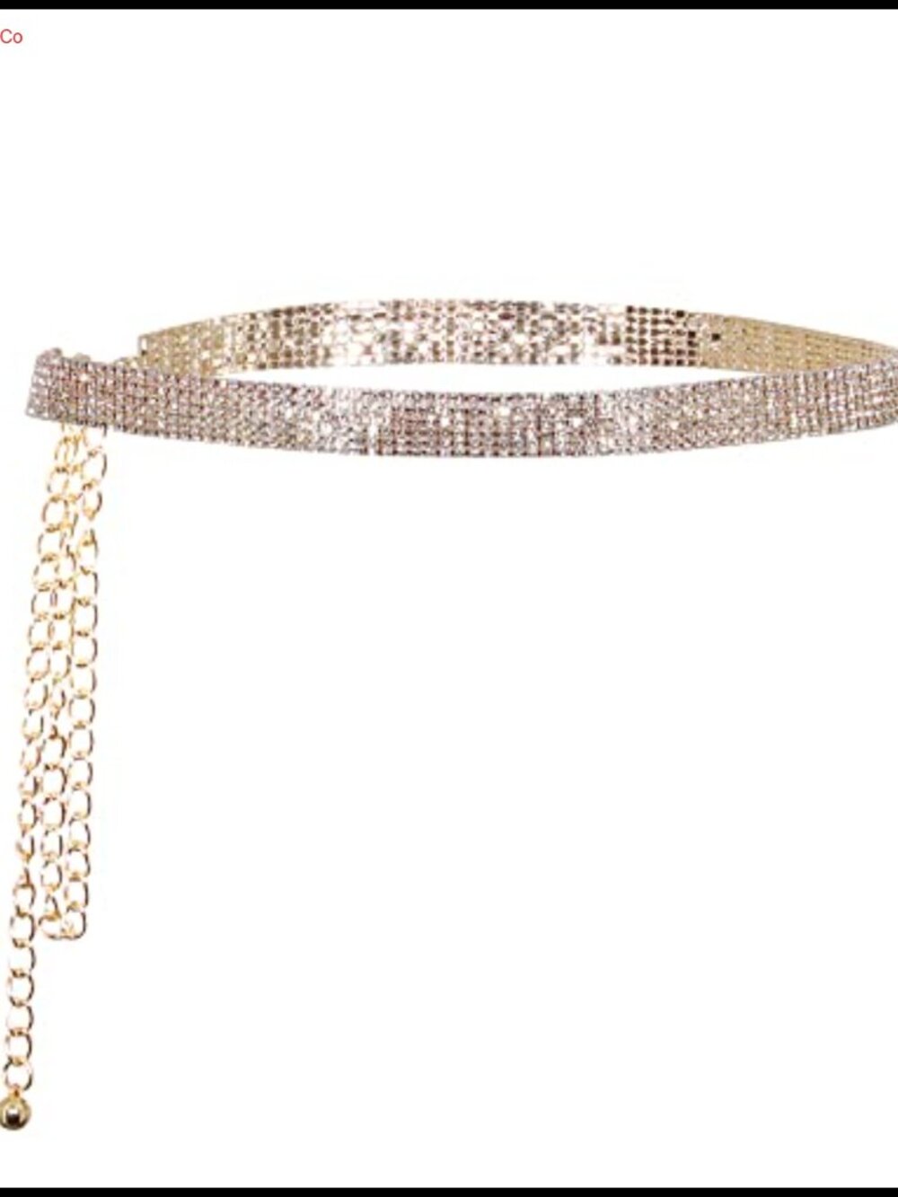 Women's Rhinestone Chain Belt Glitter Waist Belt for Wedding Formal Dress
